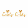 Customized Name Earrings in 18K gold plating