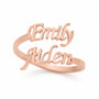 Customized Name Ring in rose gold plating