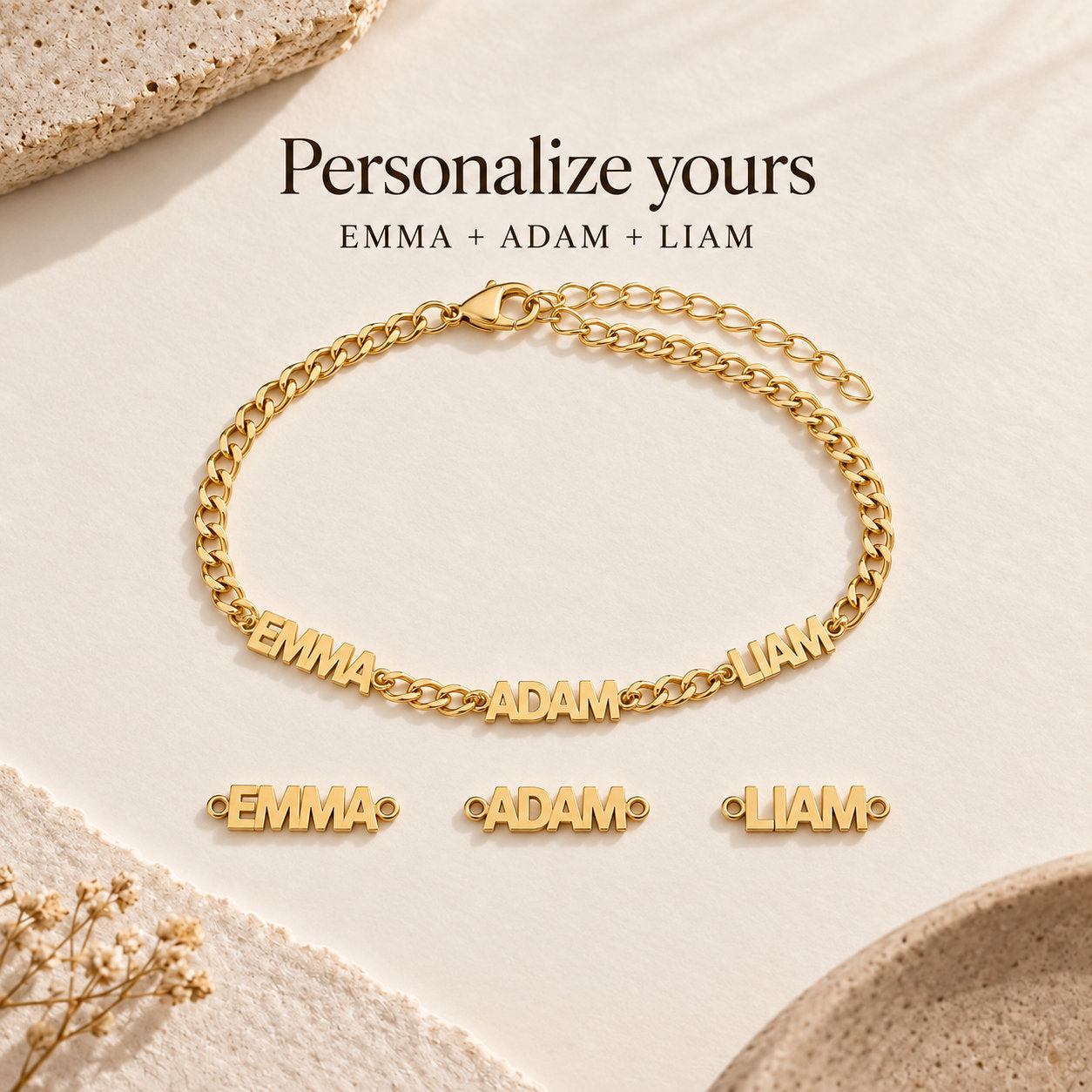 Personalized Name Bracelet - personalize yours options