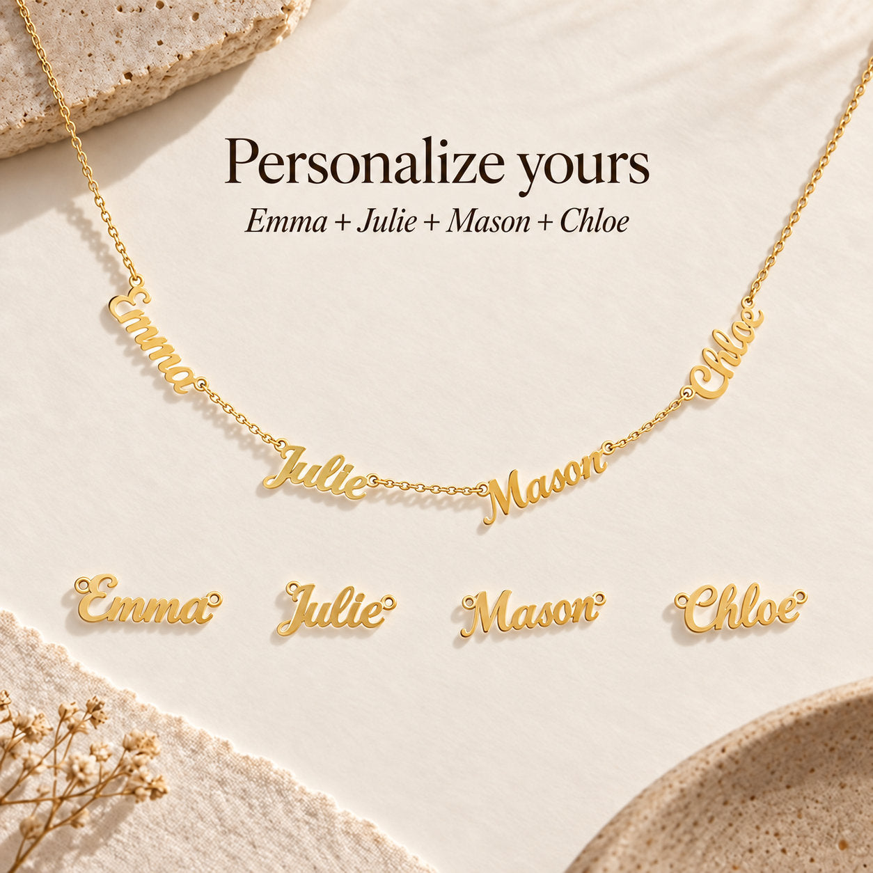 Personalized Name Necklace - personalize yours options