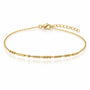 Morse Code Bracelet in 18K gold plating