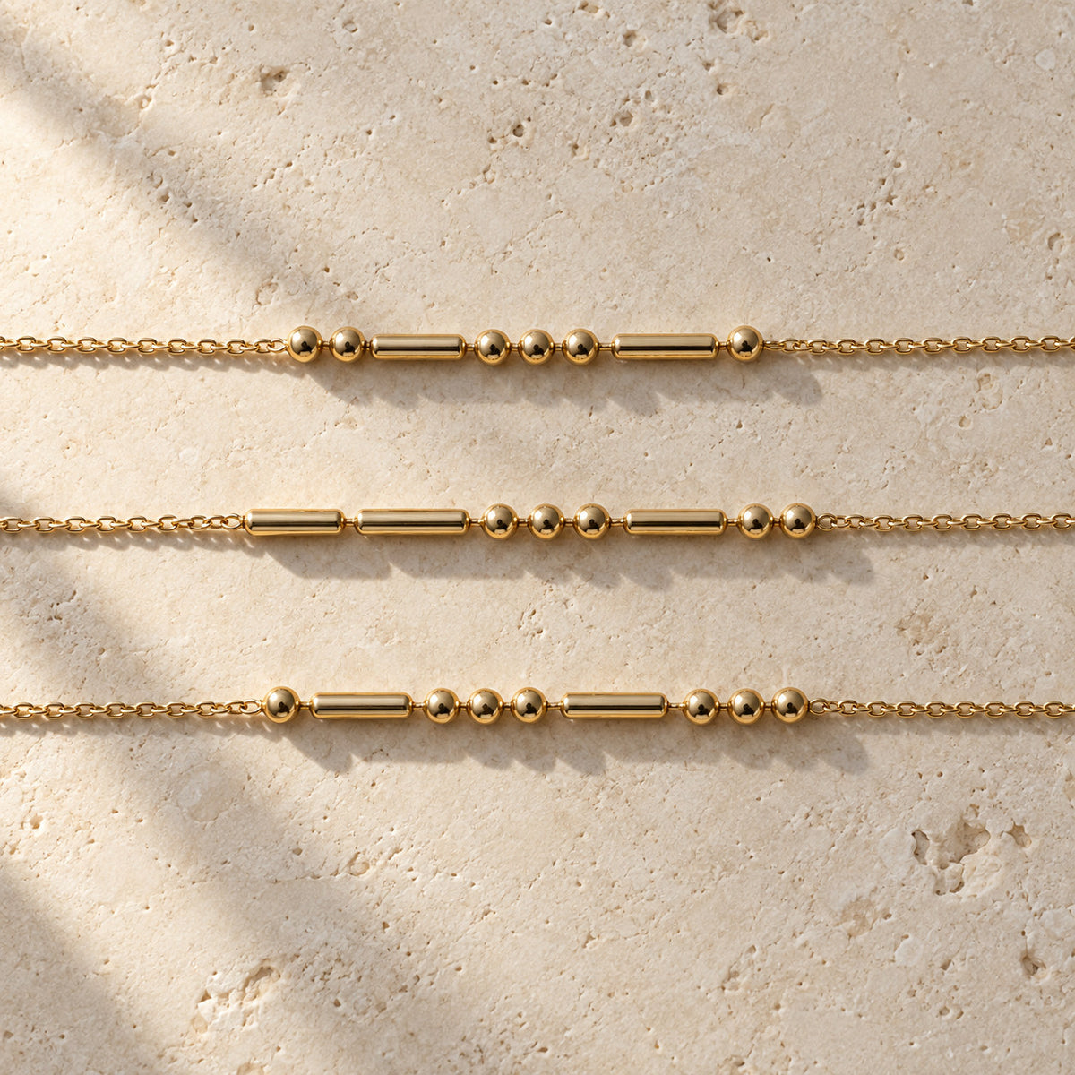 Two Morse Code Bracelets with different personalized messages