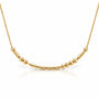 Morse Code Necklace in 18K gold plating