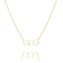 Personalized Heart Name Necklace in 18K gold plating