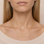 Personalized Heart Name Necklace worn on neck