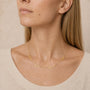 Personalized Name Necklace worn on neck