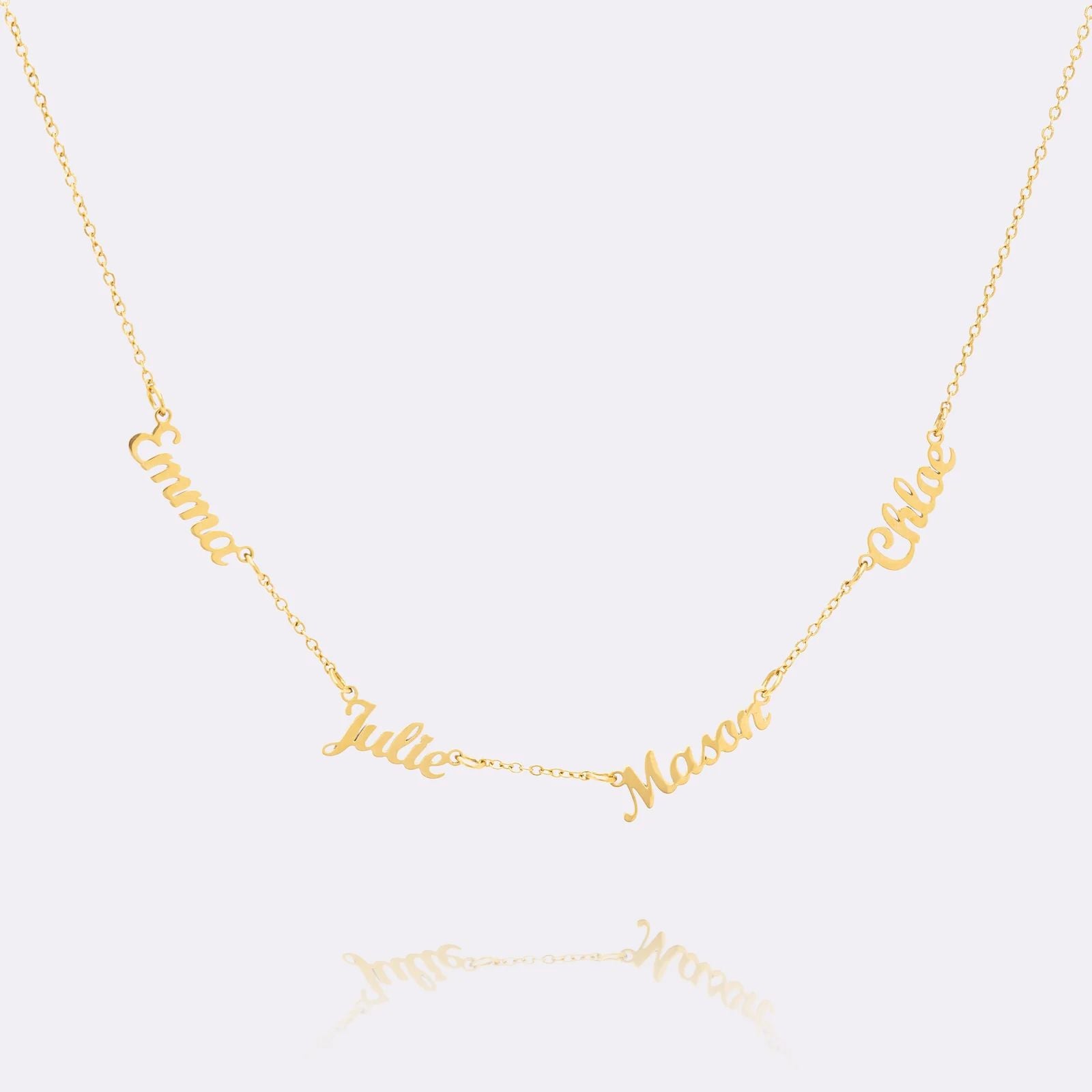 Personalized Name Necklace in 18K gold plating
