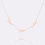 Personalized Name Necklace in rose gold plating